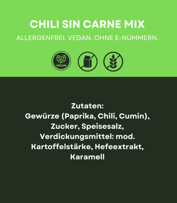 Chili sin Carne Mix 180 g (22,22 € / kg)