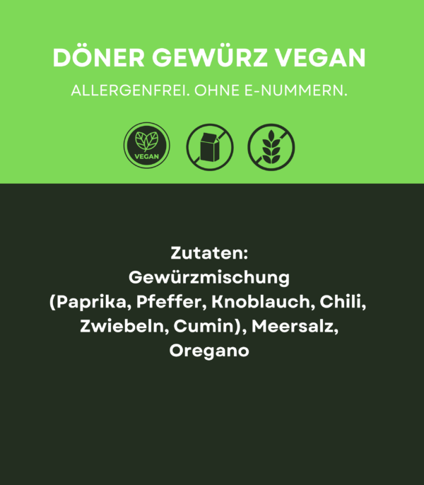 Döner Gewürz 180 g (22,22 € / kg)