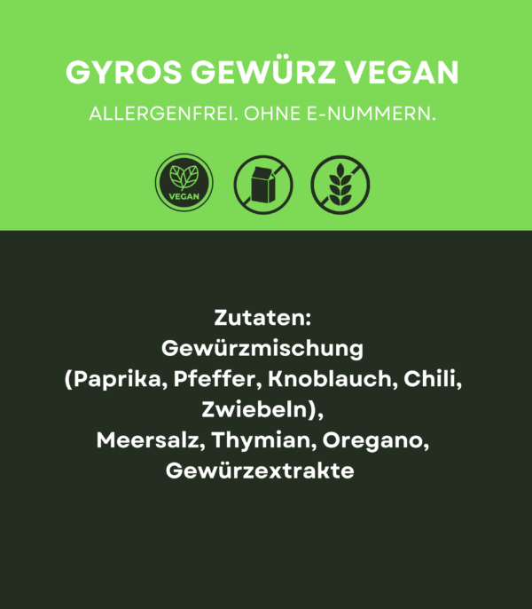 Gyros Gewürz 180 g (22,22 € / kg)